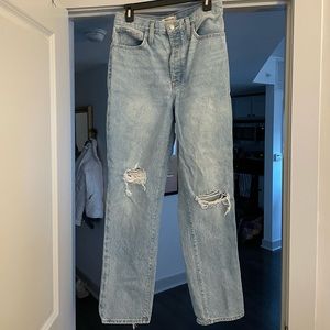 Madewell Full Length Classic Straight Denim Jeans